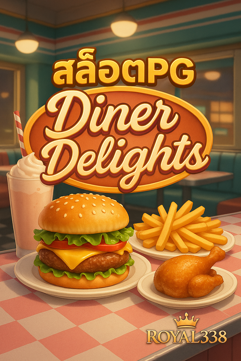 สล็อตPG Diner Delights: เกมสล็อตธีมอาหารสุดน่ารับประทาน